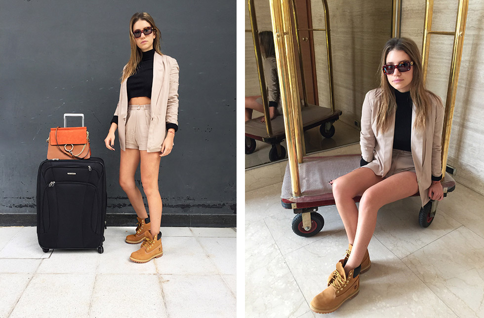 botas timberland con short