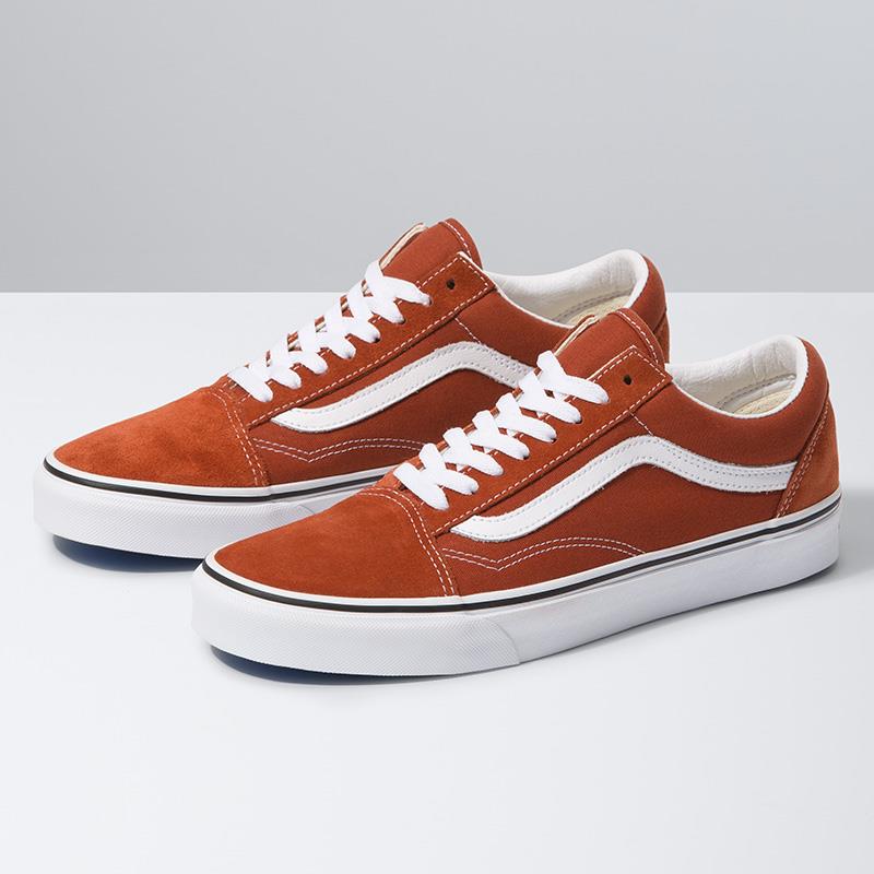 red orange vans