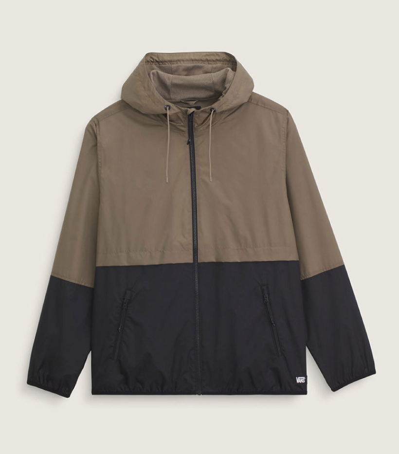 Campera Vans bicolor beige y negra
